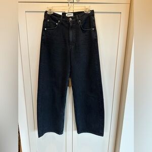 Agolde Low Curve Cropped Black Jeans 24 NWT